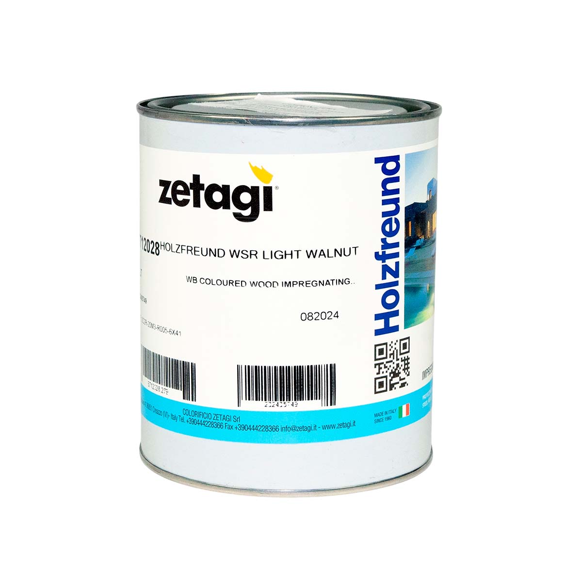 Пропитка для дерева (грунтующий антисептик) на водной основе для внутренних и наружных работ Zetagi Holzfreund WSR из Италии объемом 1 л
