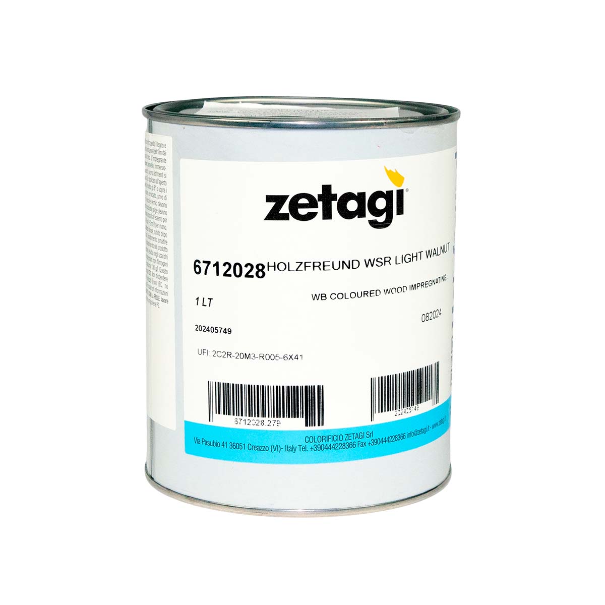 Пропитка для дерева (грунтующий антисептик) на водной основе для внутренних и наружных работ Zetagi Holzfreund WSR из Италии объемом 1 л